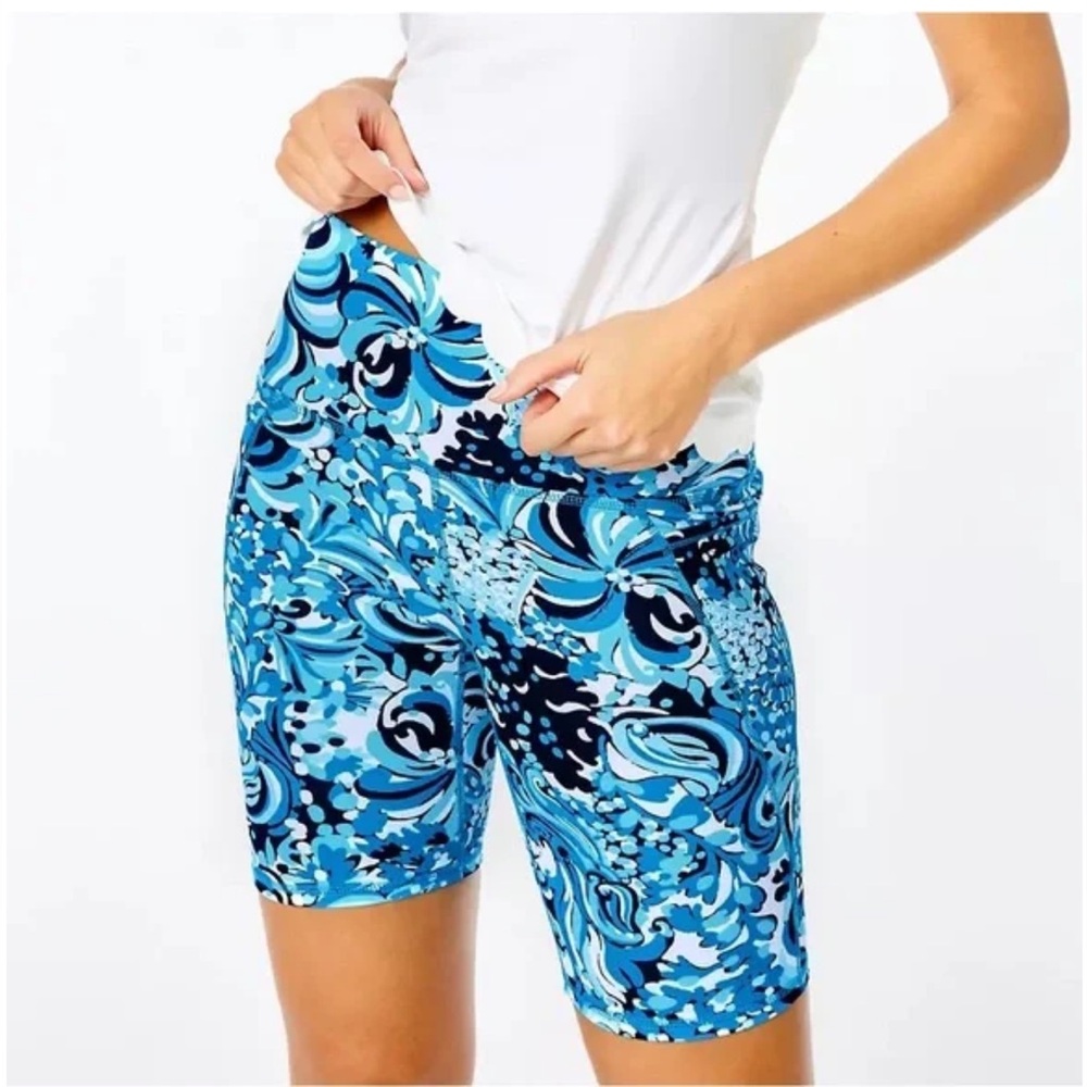 Lilly Pulitzer South Beach High Rise Bike Shorts NWT size S